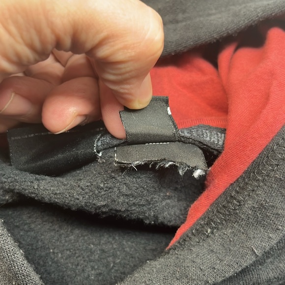 Harley Davidson Hoodie Black And Maroon Men's Medium Logo Pre Owned - Picture 5 of 12